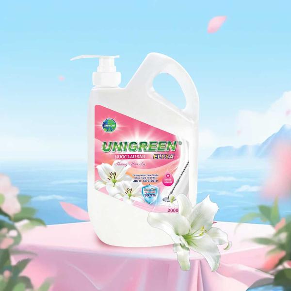 Nước lau sàn Uni Green 2000ml - Hương Hoa Ly