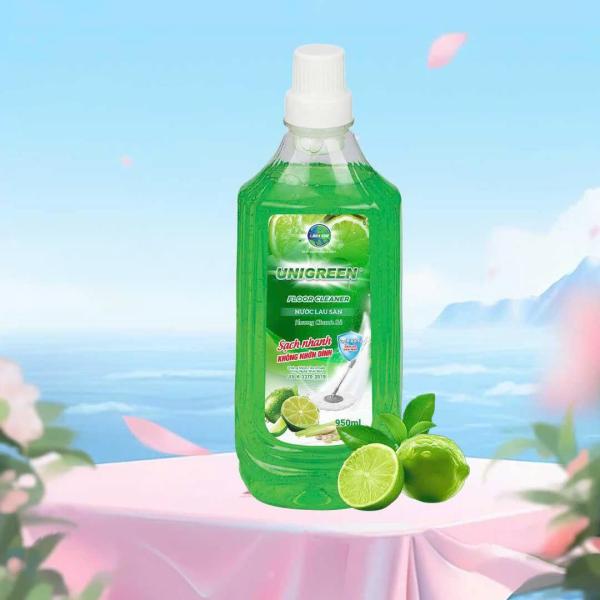 Nước lau sàn Uni Green 950ml - Hương Chanh xả